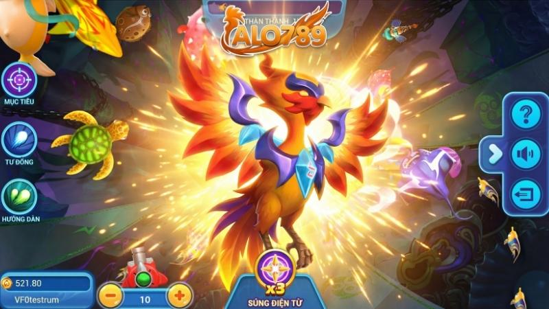 Boss Phượng Hoàng Thần Thoại trong game Huyền Thoại Bắn Cá