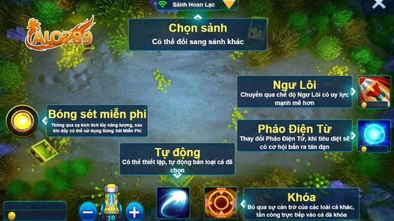 Giao diện game Vua Đánh Cá ALO789 đỉnh cao
