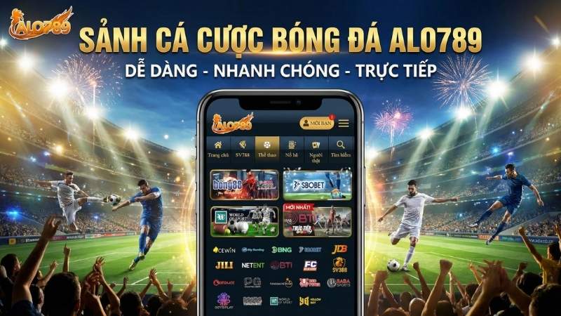 Cá cược bóng đá ALO789 giao diện hiện đại dễ sử dụng