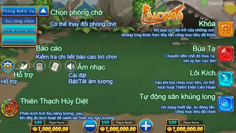 Giao diện và cơ chế chơi Chuyên Gia Săn Rồng