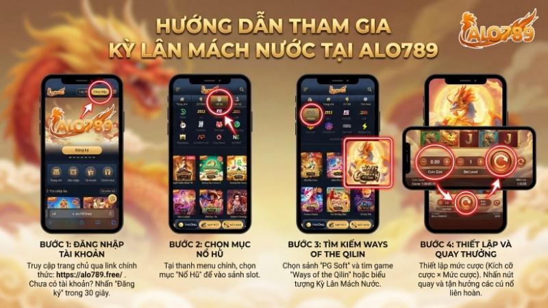 Hướng dẫn tham gia Kỳ Lân Mách Nước tại Nổ Hũ ALO789
