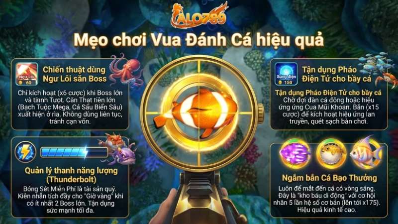 Mẹo chơi Vua Đánh Cá hiệu quả