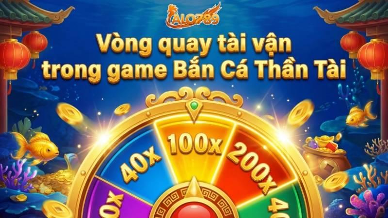 Vòng quay tài vận trong game Bắn Cá Thần Tài