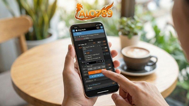 Giao diện cá cược bóng chuyền ALO789 tối ưu trên thiết bị di động