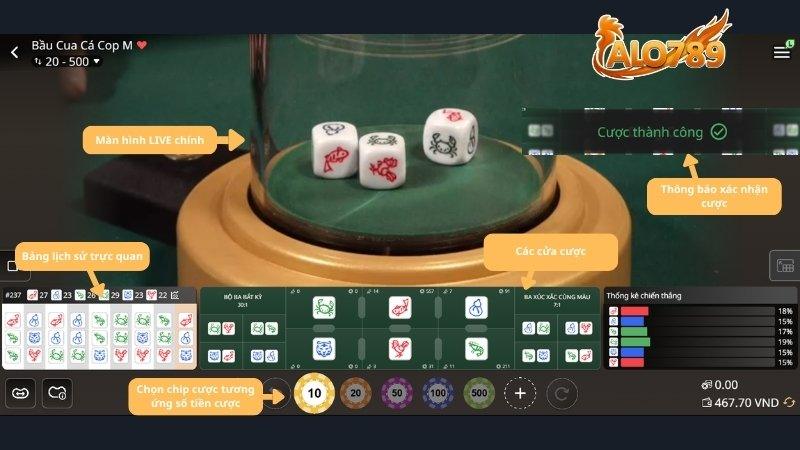 Hướng dẫn đặt cược chi tiết