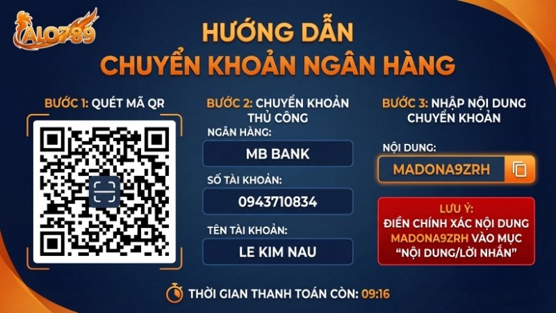 Thực hiện chuyển khoản ngân hàng
