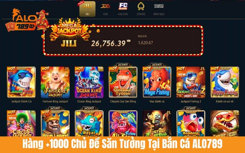 Hàng trăm chủ đề bắn cá siêu thú vị