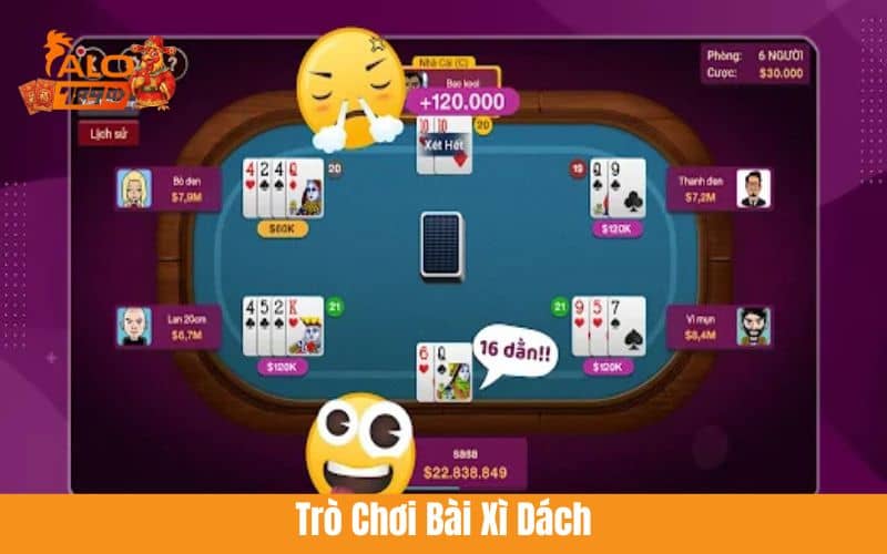 Trò chơi xì dách với đồ họa 3D tăng thêm sự kịch tính